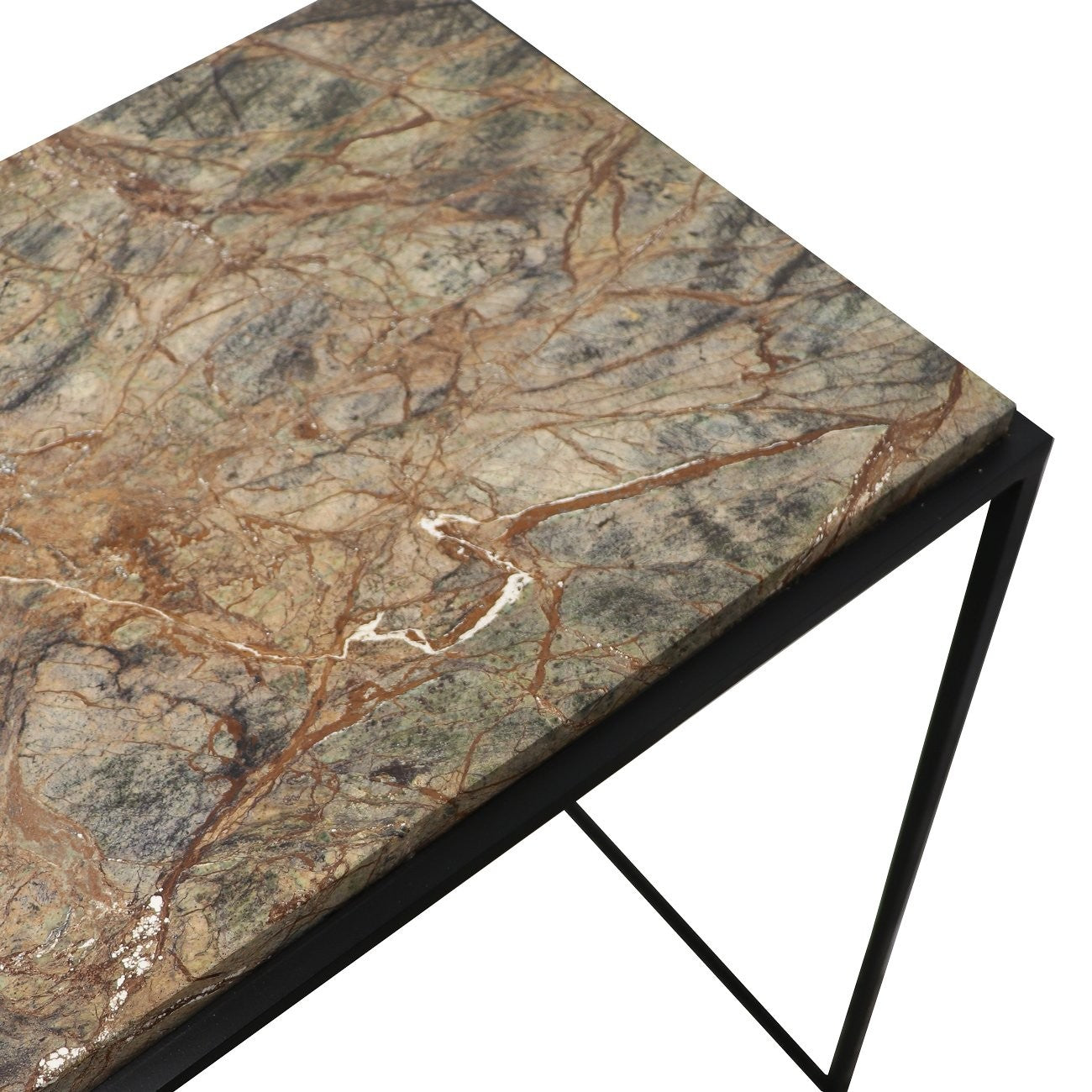 Dion Marble Console Table - Forest