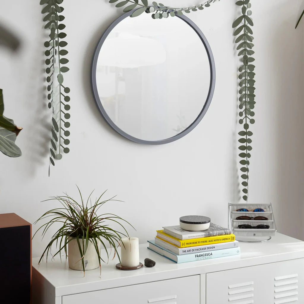 Hub Wall Mirror (94cm) Grey