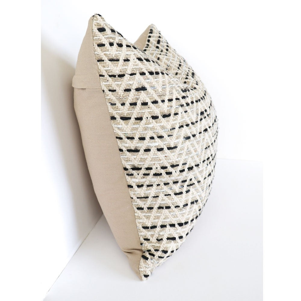 Tara Cushion - Zig Zag Cream
