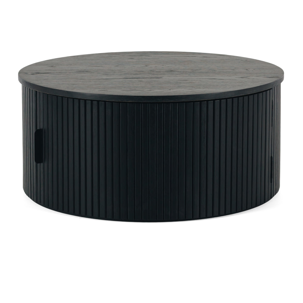 Palliser Round Coffee Table Black Oak