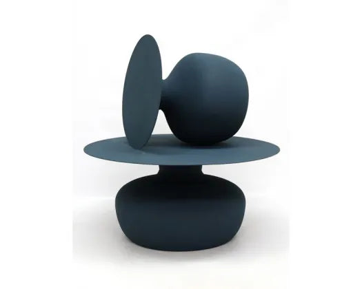 BENJI IRON SIDE TABLE - PETROL BLU