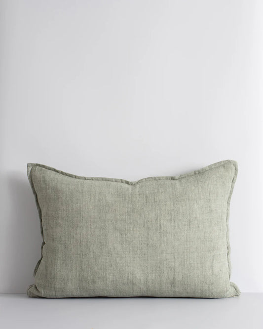 Arcadia Cushion with Feather Inner - Sage 40 x 60cm