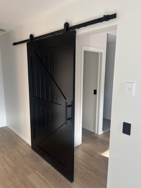 Barn Door - Black Brace Package -1200x2050h