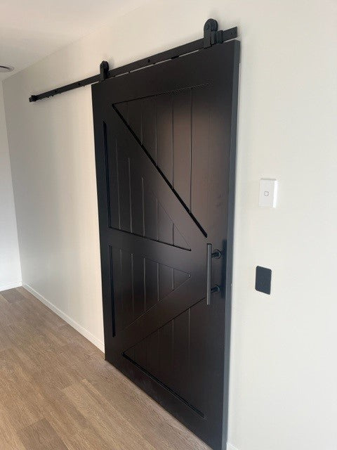 Barn Door - Black Brace Package -1200x2050h