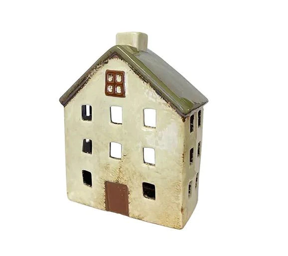 Alsace tealight wide chalet olive green