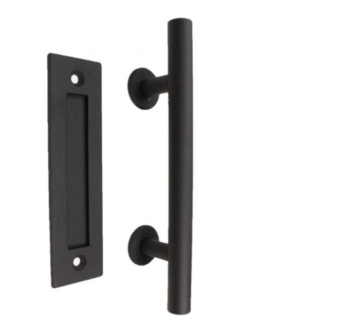 Barn Door - Black Brace Package -1200x2050h