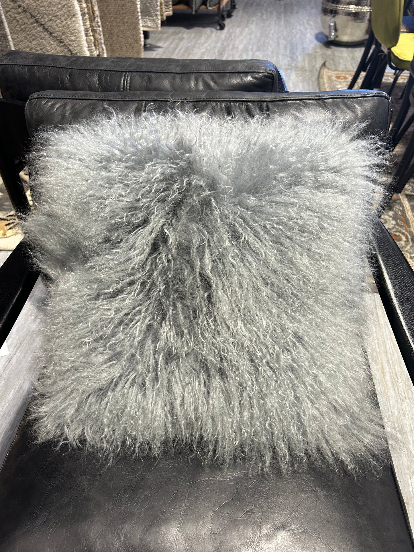 Tibetan Sheepskin Cushion Dove