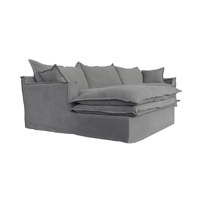 Orlando Chaise Sofa Left - Grey