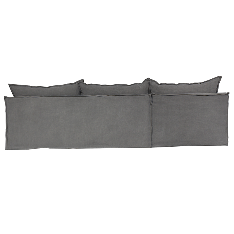Orlando Chaise Sofa Left - Grey