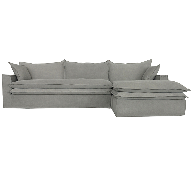 Orlando Chaise Sofa RIght- Grey