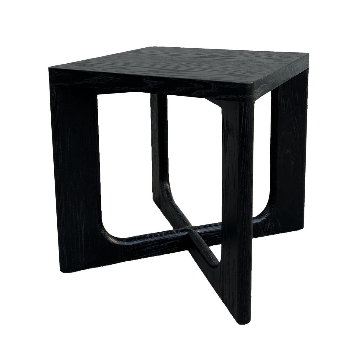 Carlton Black Oak Rectangle Side Table - Weathered Black Oak