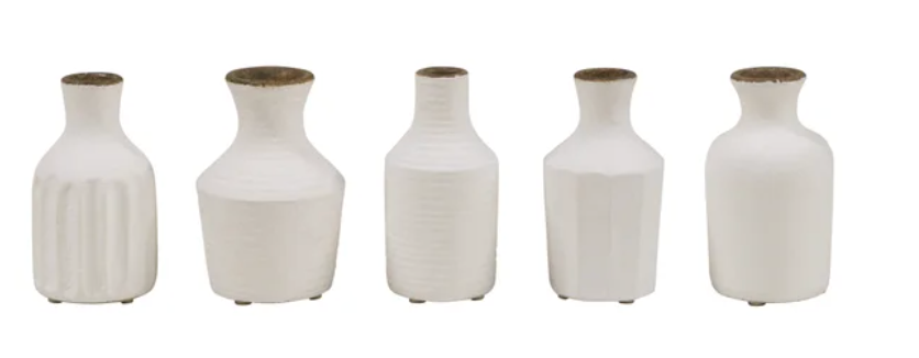 Fabre Vases Rustic White