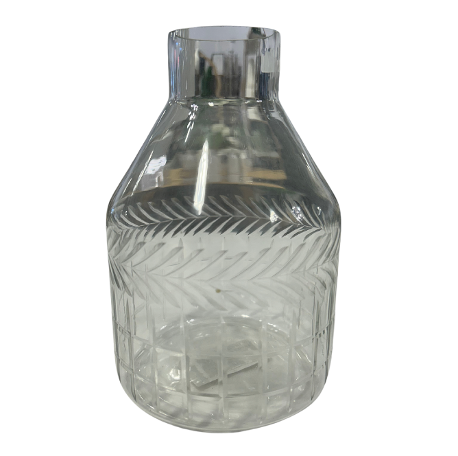 Fern glass vase (short)