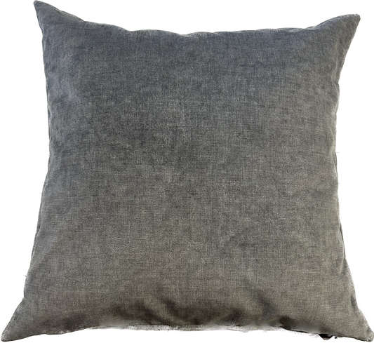 Grey Velvet Cushion