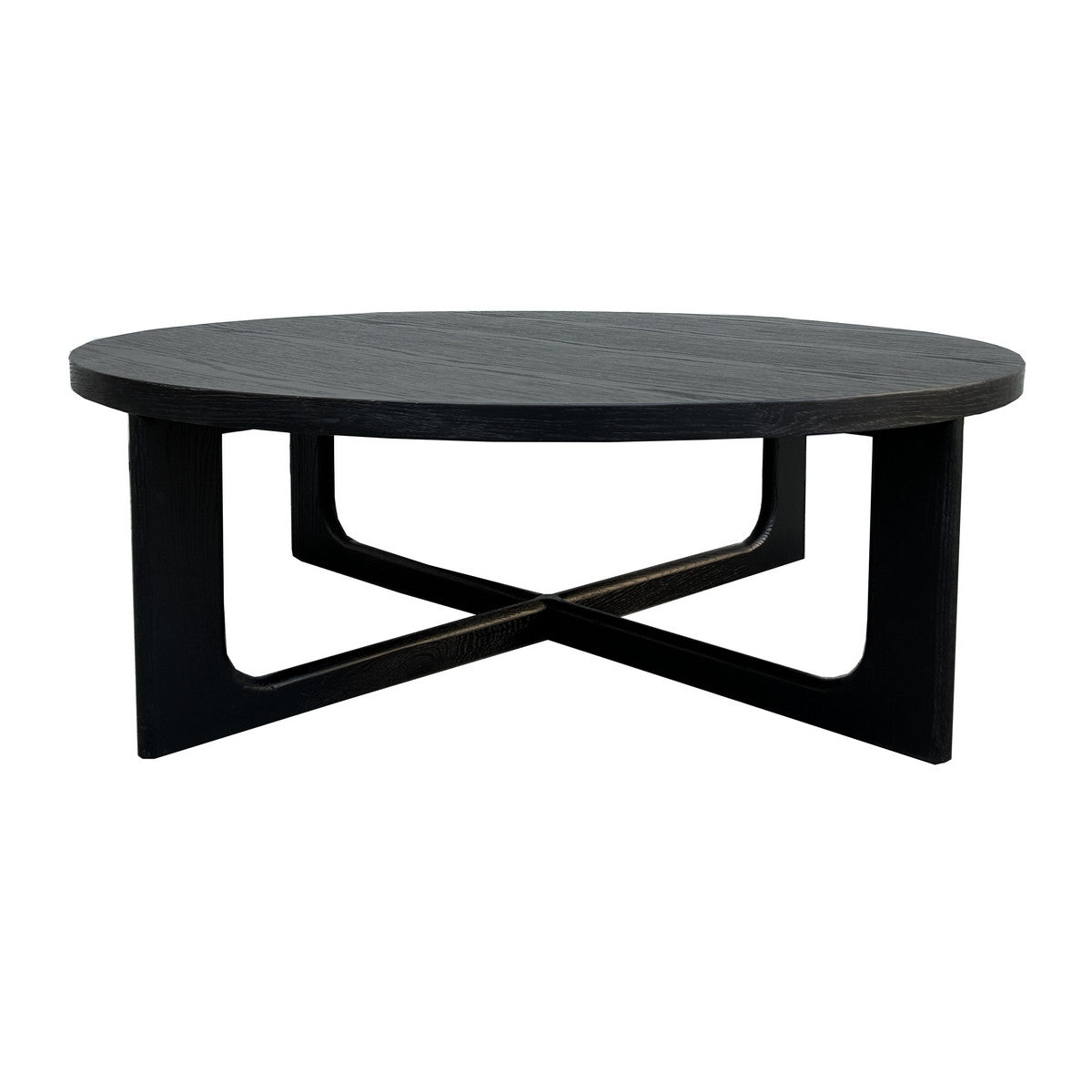 Black Oak Large round coffee table