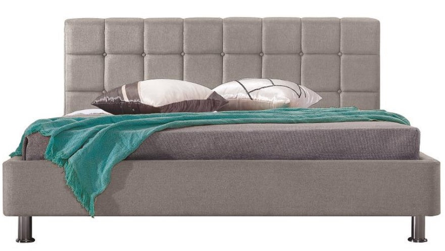 Berlin Upholstered Bed Frame - Teal