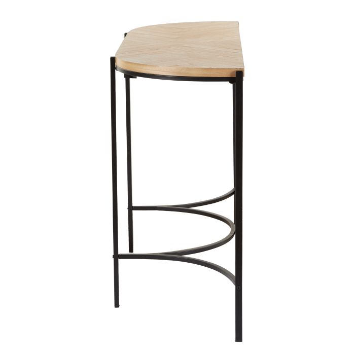 PERRY CONSOLE TABLE NATURAL & BLACK