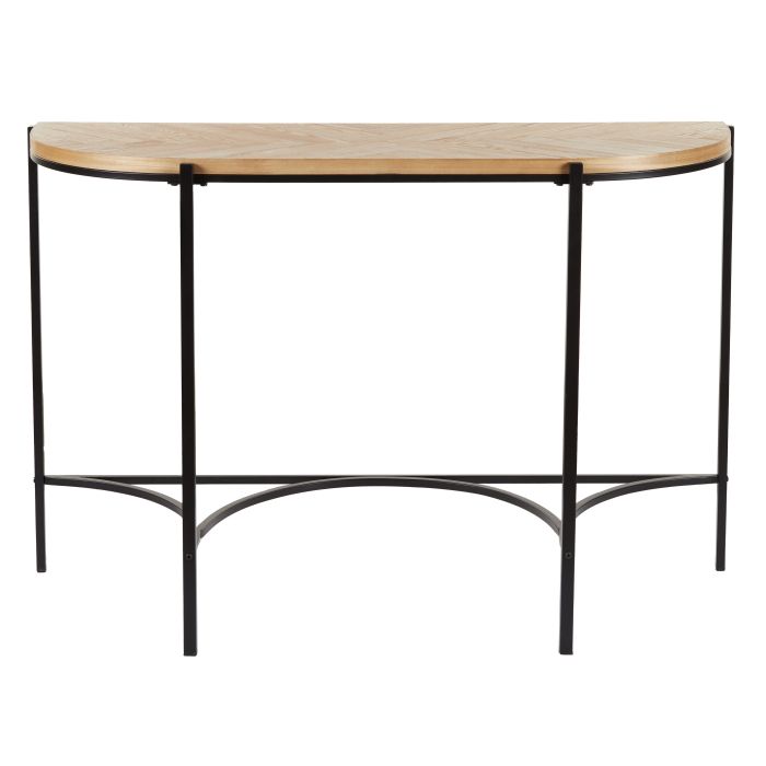 PERRY CONSOLE TABLE NATURAL & BLACK