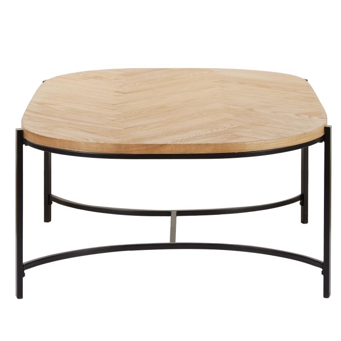 PERRY COFFEE TABLE NATURAL & BLACK