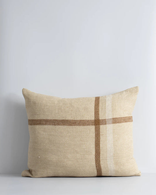 Clintock Cushion Taupe with feather inner