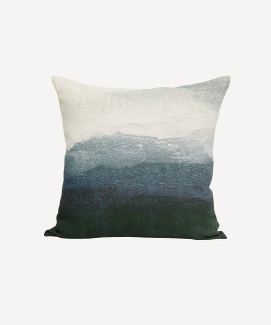 Pastural Landscape Cover Cushion Blue