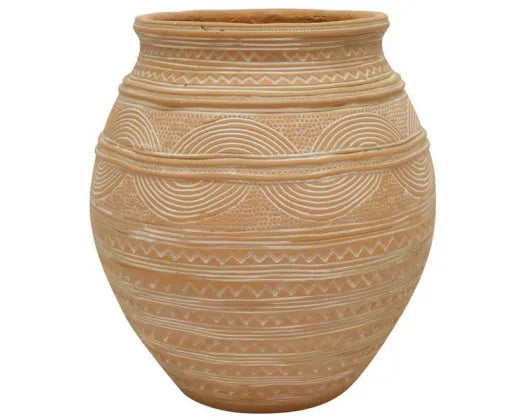 Mufasa Cement Vase - Terracotta
