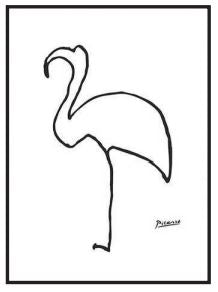 Box Frame Print - Flamingo