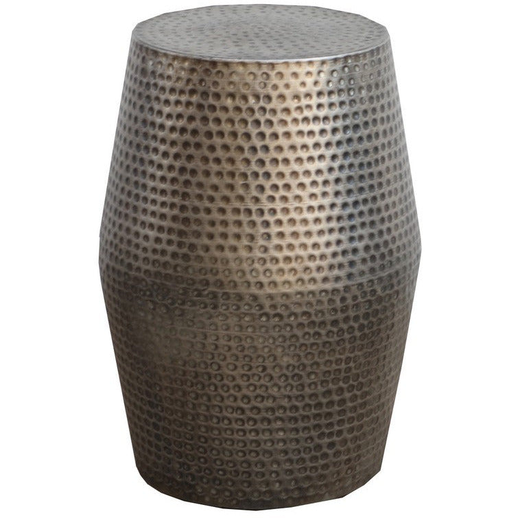 Brass Stool Side Table