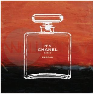 Canvas Art - Chanel Red/Black
