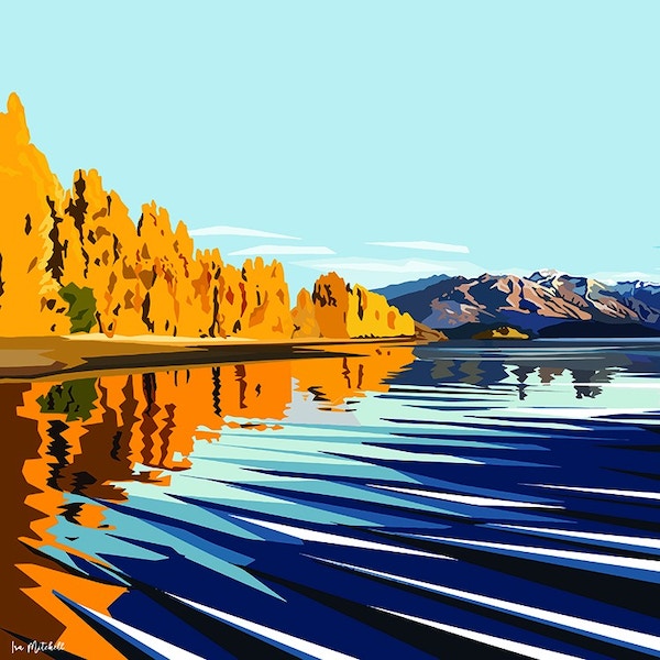 Ira Mitchell - Canvas art - Wanaka Gold