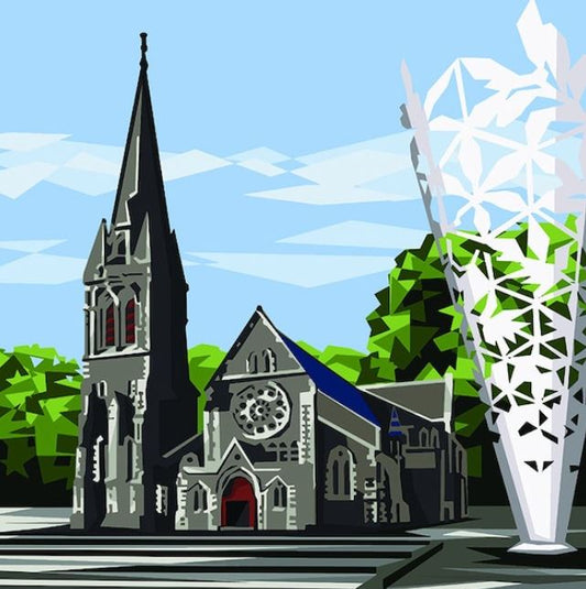 Ira Mitchell - Canvas Art - Christchurch Cathedral