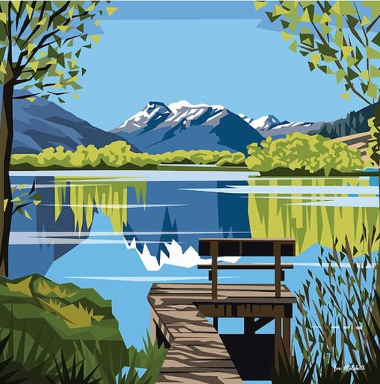 Ira Mitchell - Canvas Art - Glenorchy Lagoon
