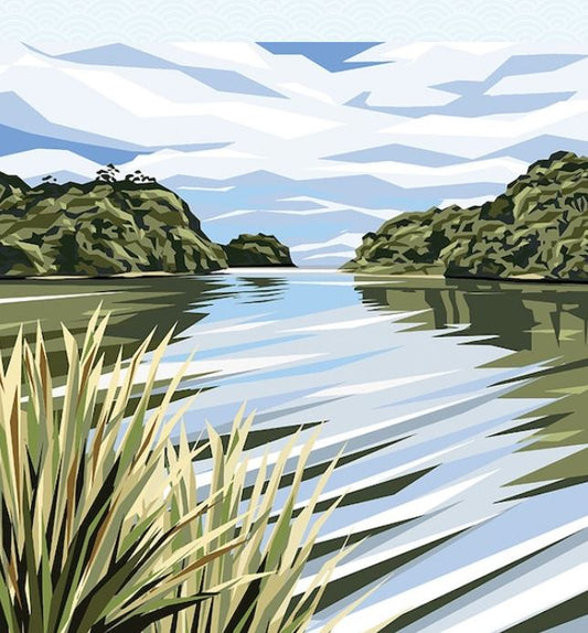 Ira Mitchell - Canvas Art - Mill Creek Stewart Island