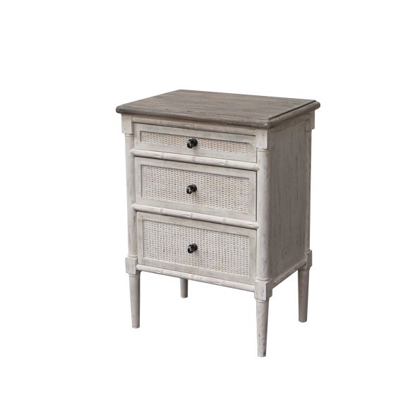 Laurette 3 Drawer Bedside