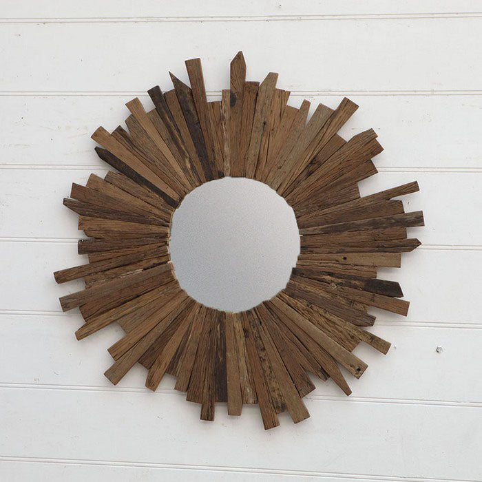 Railway sleeper mirror