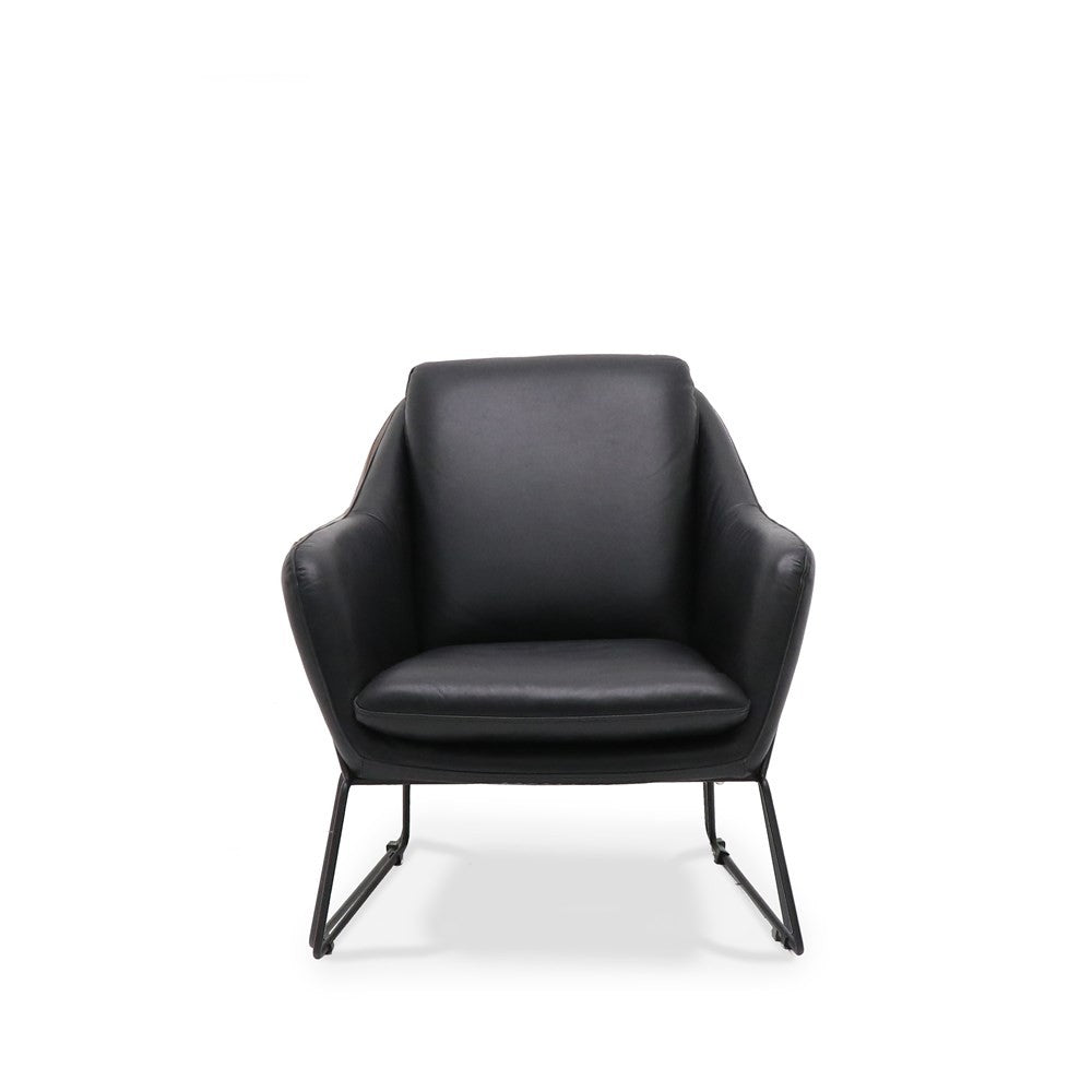 Workshop Armchair - Aged Black