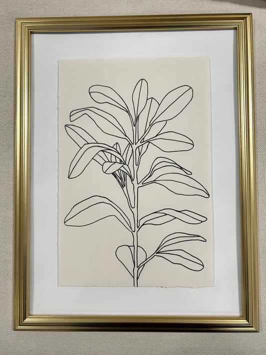 Botanical Gold Framed Print