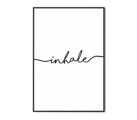 Box Frame Print - Inhale/Exhale Set