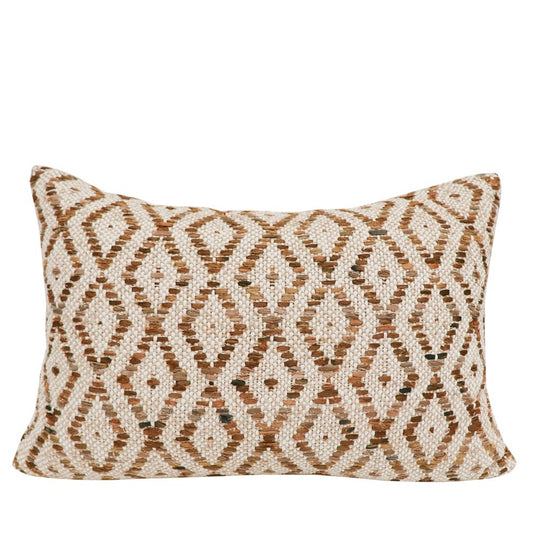 Rhea Rectangle Cushion - Cream / Bronze