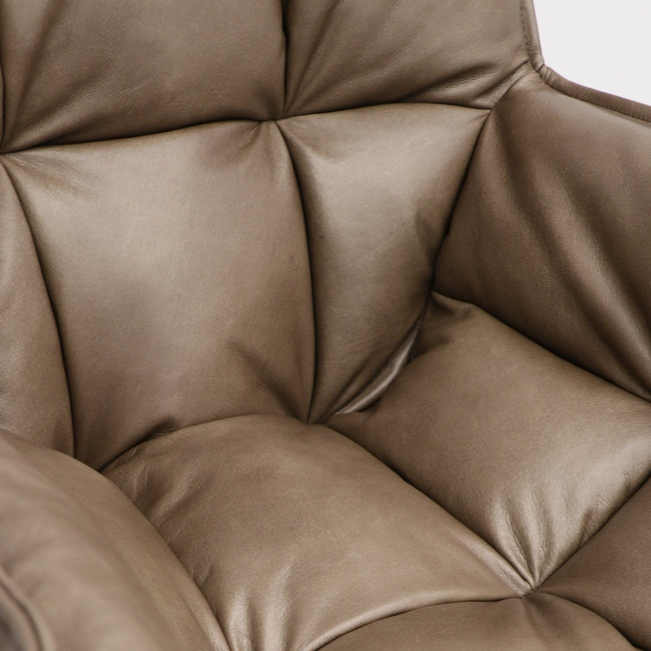Memphis Swivel Armchair - Brown Leather