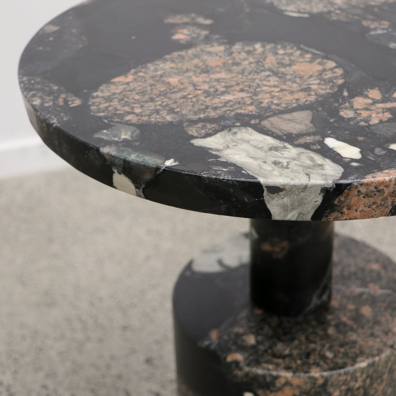 Boracay Marble Side Table - Pebble