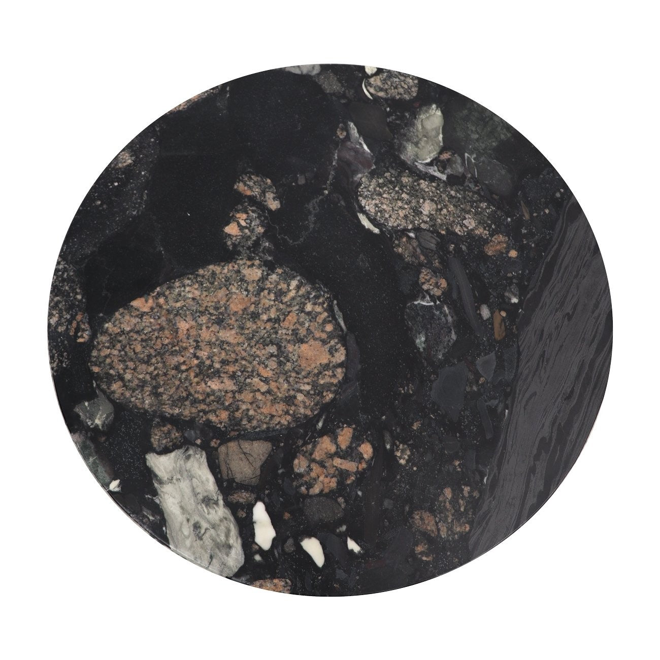 Boracay Marble Side Table - Pebble