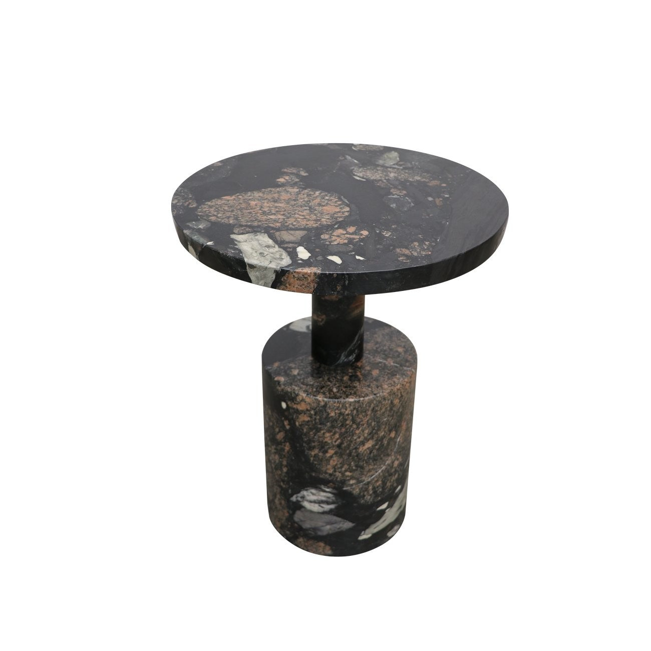 Boracay Marble Side Table - Pebble