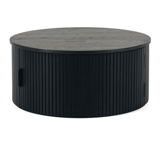 Palliser Round Coffee Table Black Oak