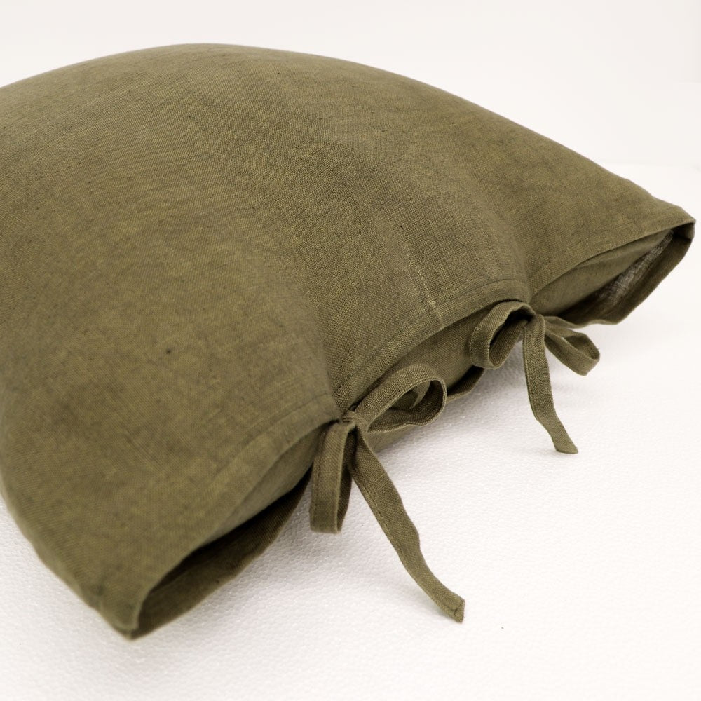 Tully Tie Cushion - Tobacco