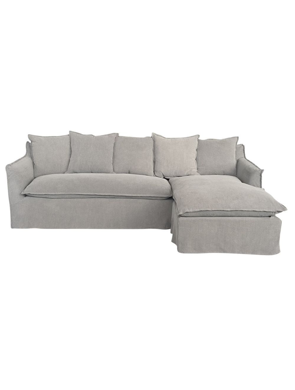 Marsala chaise lounge left or right side grey