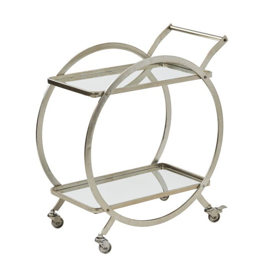Amalfi Walter Drinks Trolley Silver 72x80cm