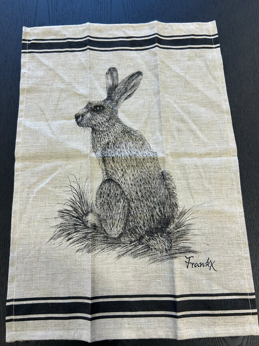 Frankx Linen Tea Towel - Natural