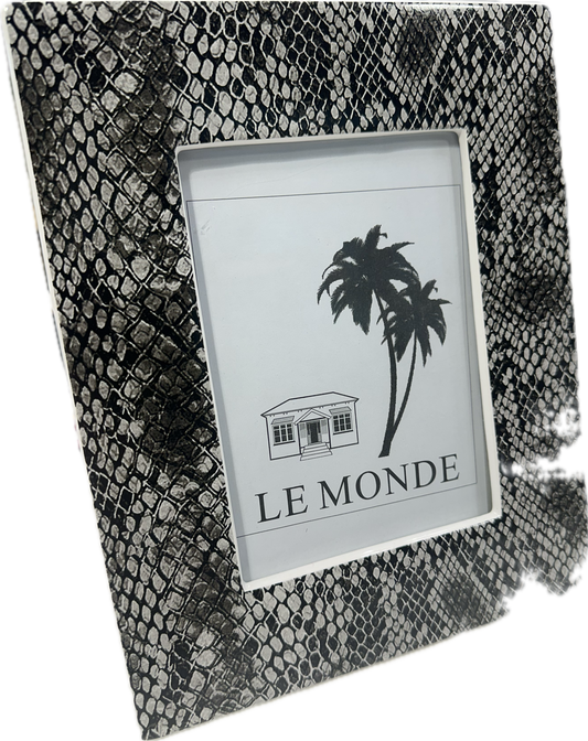 Le Monde Snake Skin Photo Frame