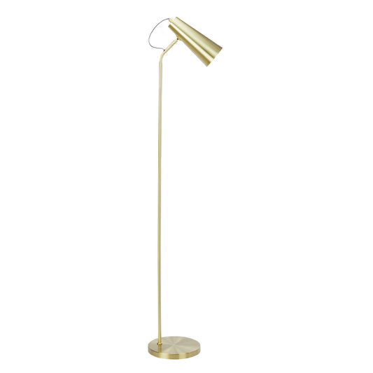 Rupert Chrome Floor Lamp Brass